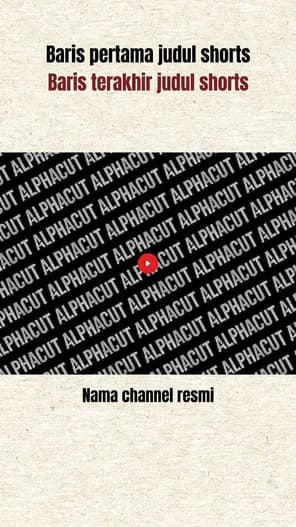 Template Shorts SandPaper - Desain latar belakang trendi