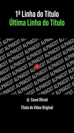 Template GreenLine - estilo linha neon verde